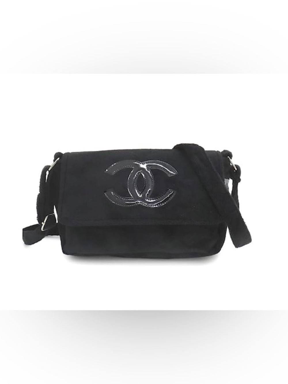 GWP chanel Black CC Logo Flap Crossbody Bag